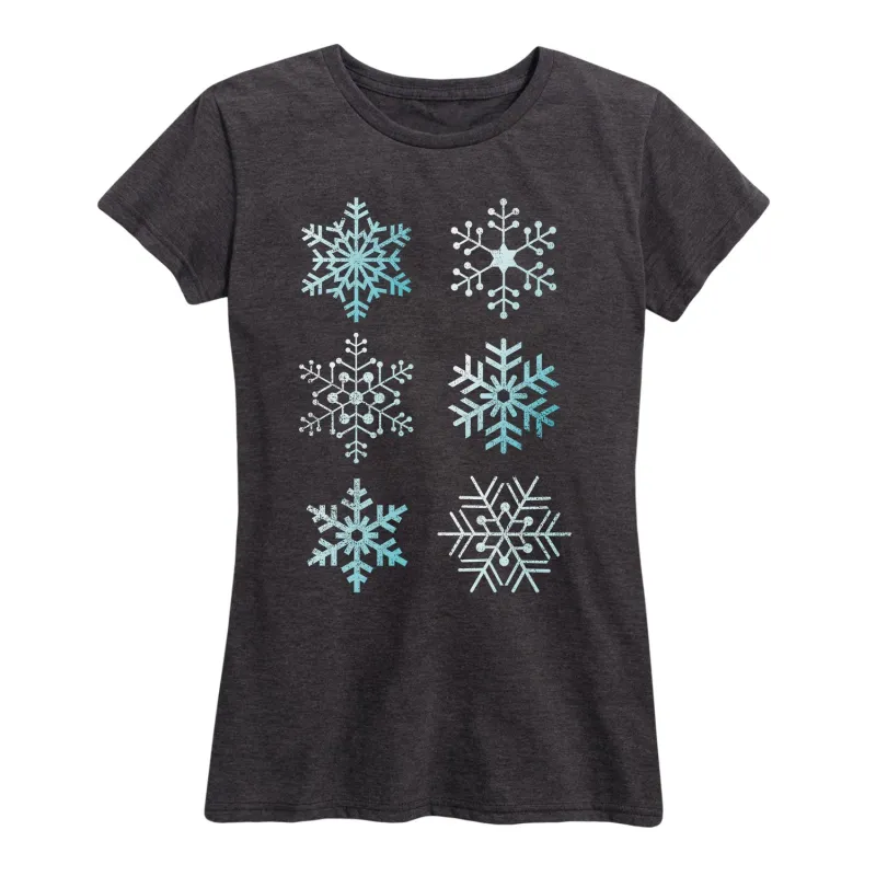 Instant Message - Scandinavian Snowflakes - Women's Short Sleeve Graphic T-shirt sold by Zulily
