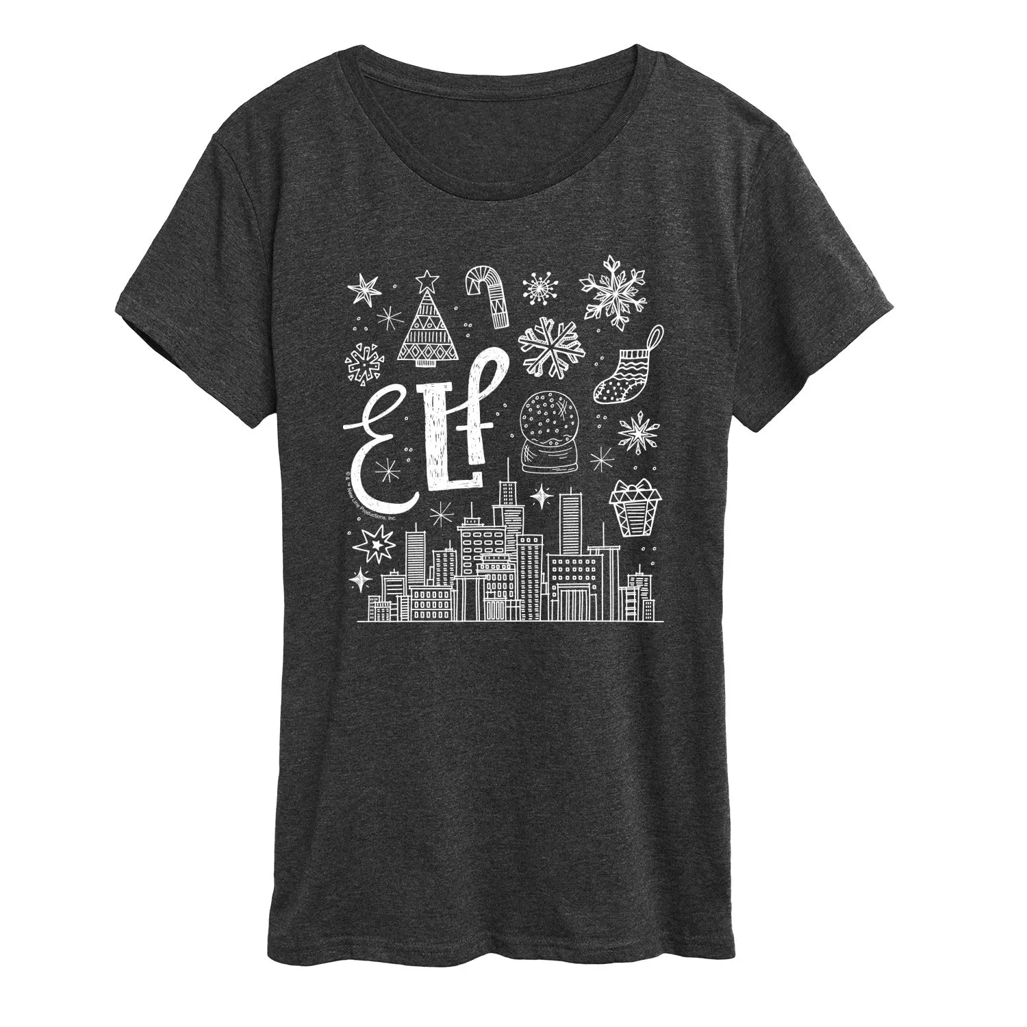 Elf - Doodle Logo - Women's Short Sleeve Graphic T-Shirt sold by Zulily product image thumbnail 3