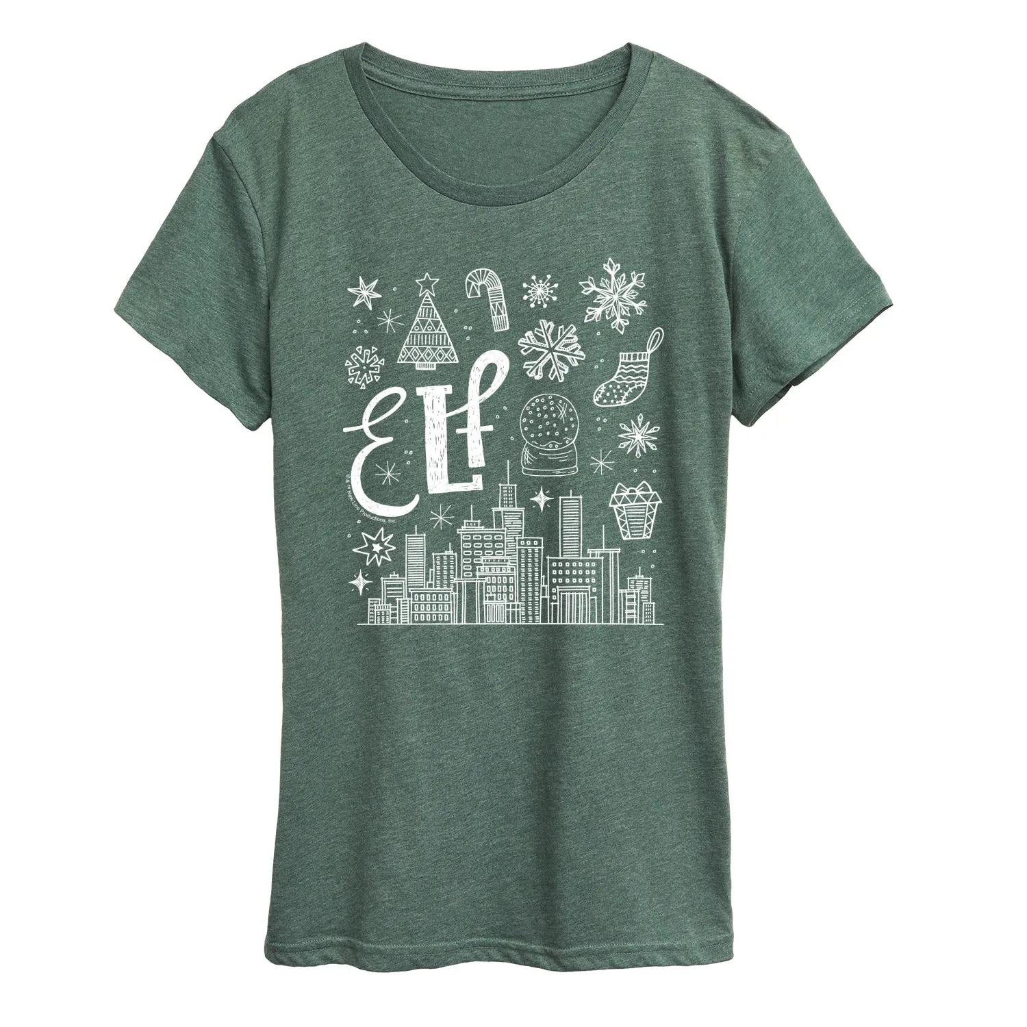 Elf - Doodle Logo - Women's Short Sleeve Graphic T-Shirt sold by Zulily product image thumbnail 4