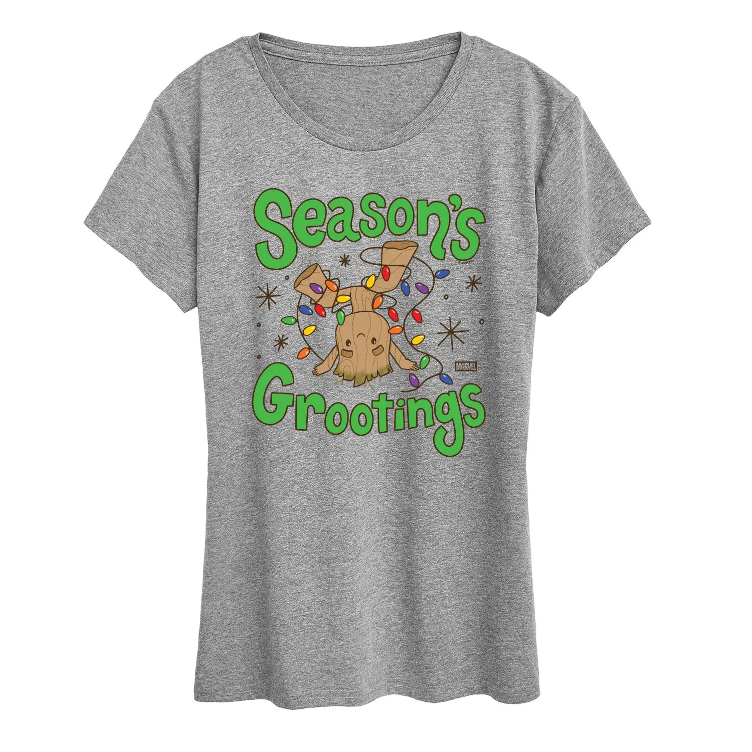 Marvel - Seasons Grootings - Women's Short Sleeve Graphic T-Shirt sold by Zulily product image thumbnail 3