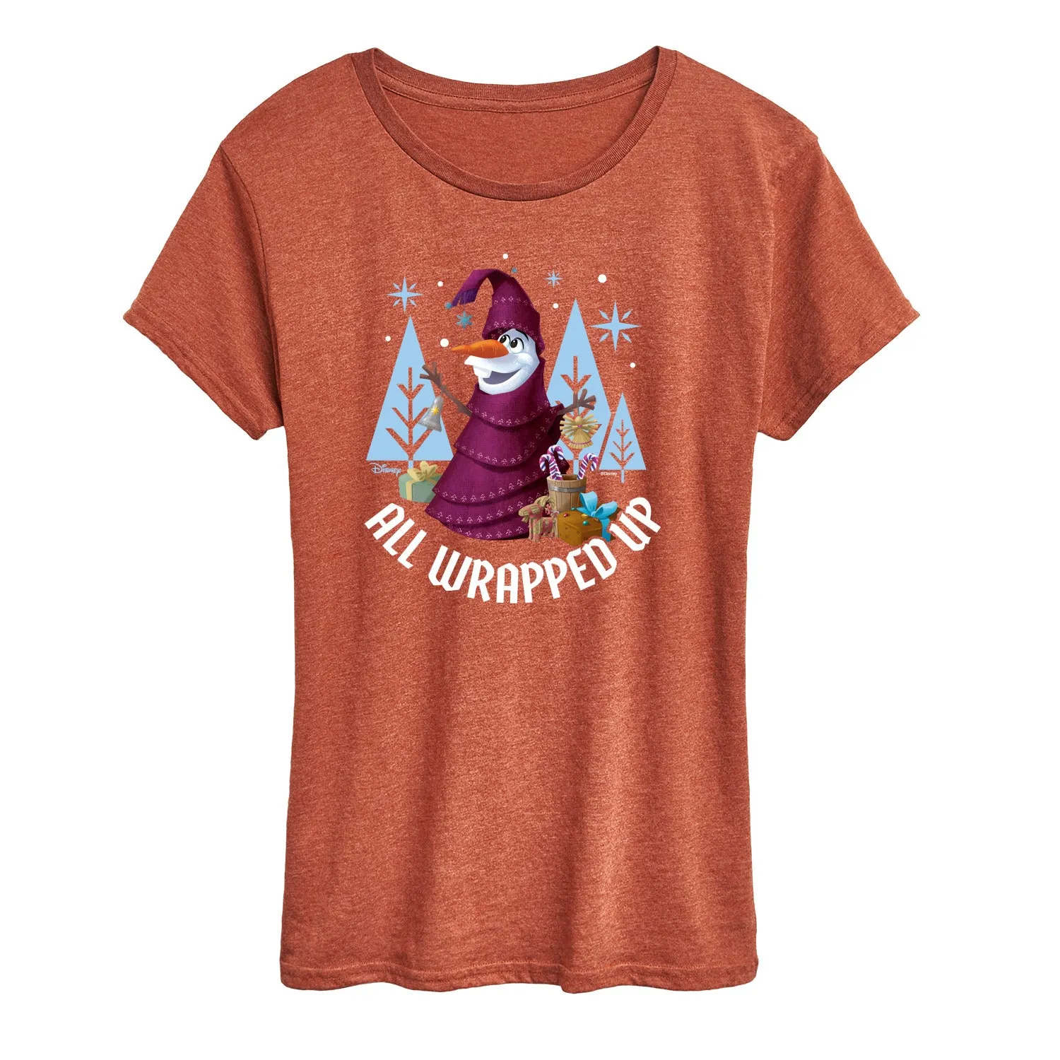 Frozen 2 - All Wrapped Up - Women's Short Sleeve Graphic T-Shirt sold by Zulily