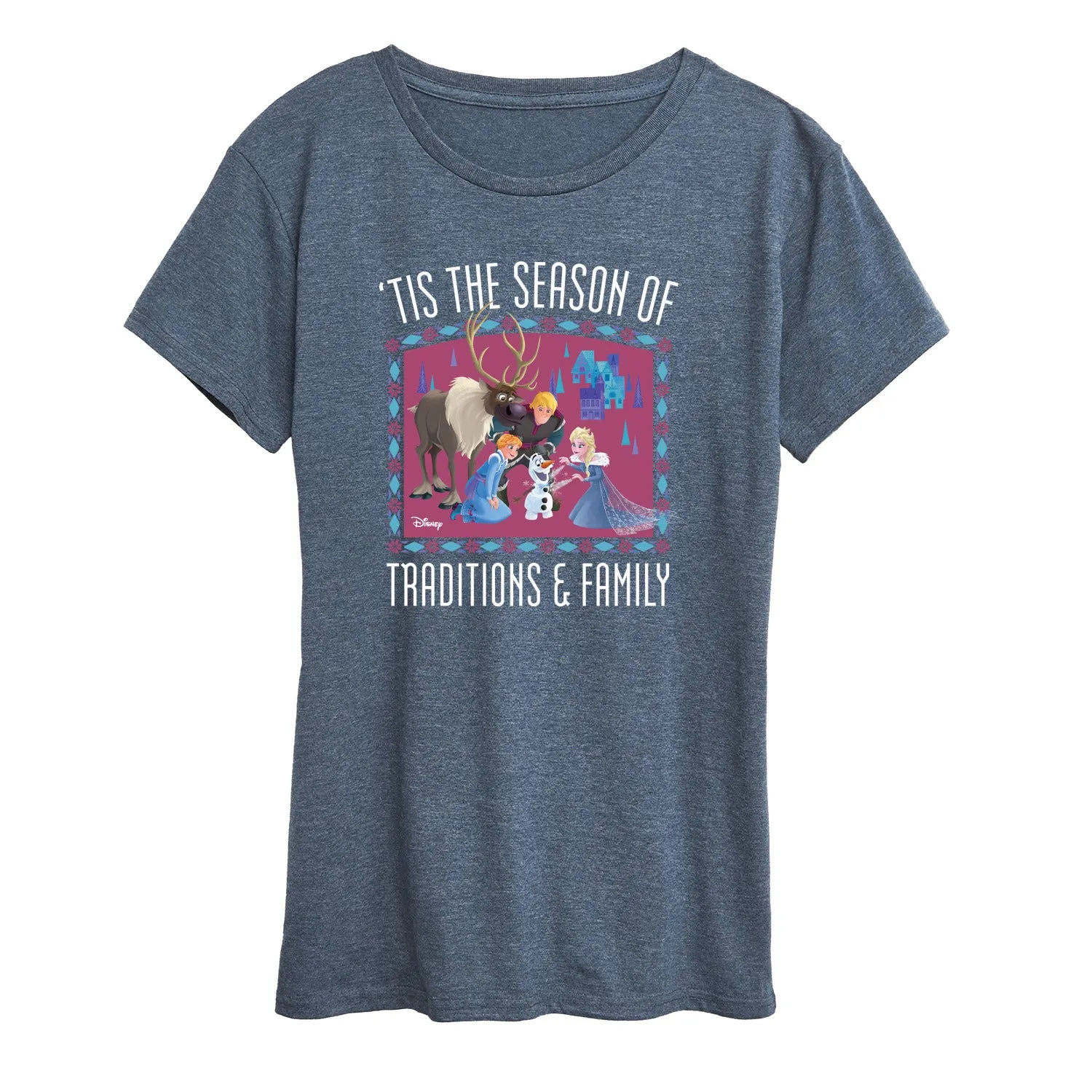 Frozen 2 - Tis The Season - Women's Short Sleeve Graphic T-Shirt sold by Zulily product image thumbnail 2