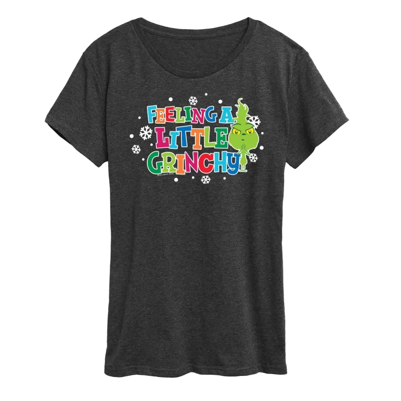 Dr. Seuss The Grinch - Little Grinch - Feeling A Little Grinchy - Women's Short Sleeve Graphic T-Shirt made by Zulily