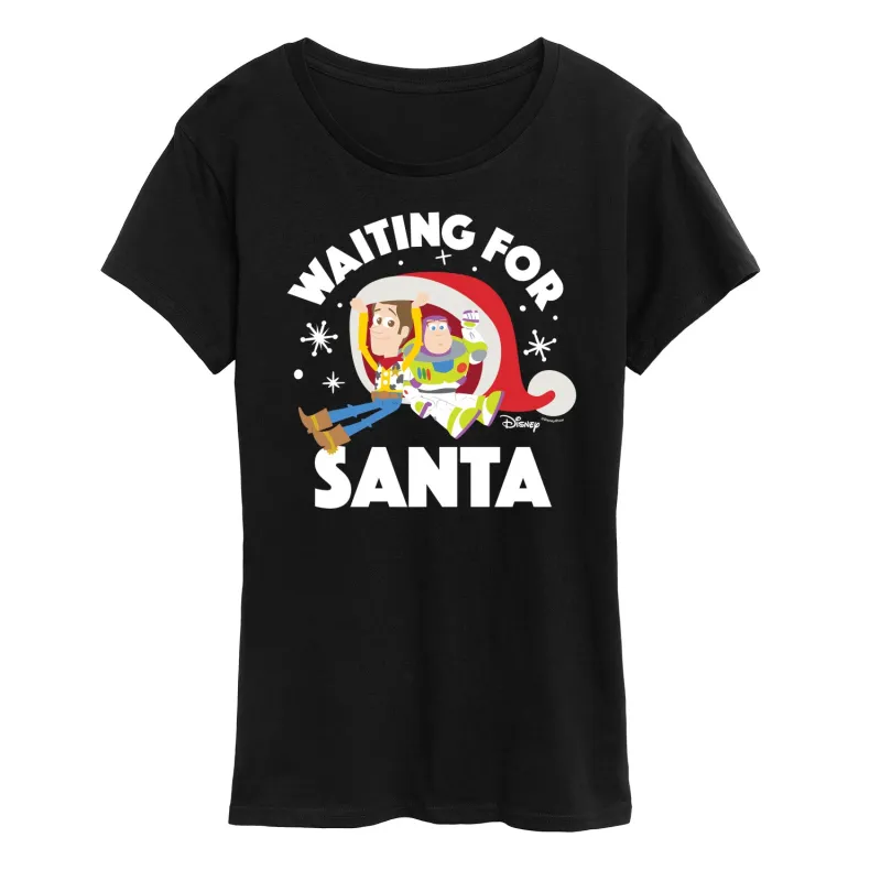 Toy Story - Waiting For Santa - Women's Short Sleeve Graphic T-Shirt sold by Zulily