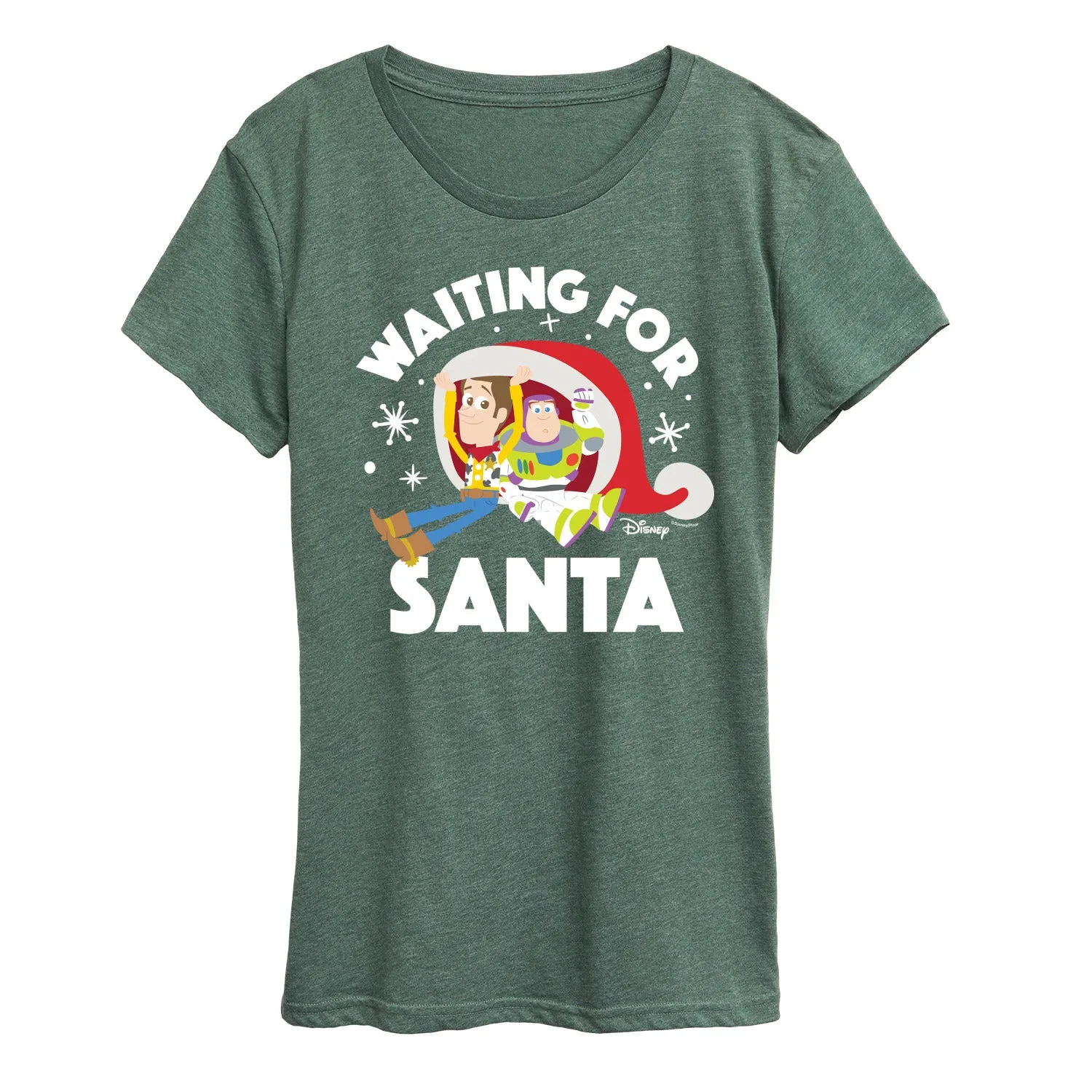 Toy Story - Waiting For Santa - Women's Short Sleeve Graphic T-Shirt sold by Zulily product image thumbnail 5