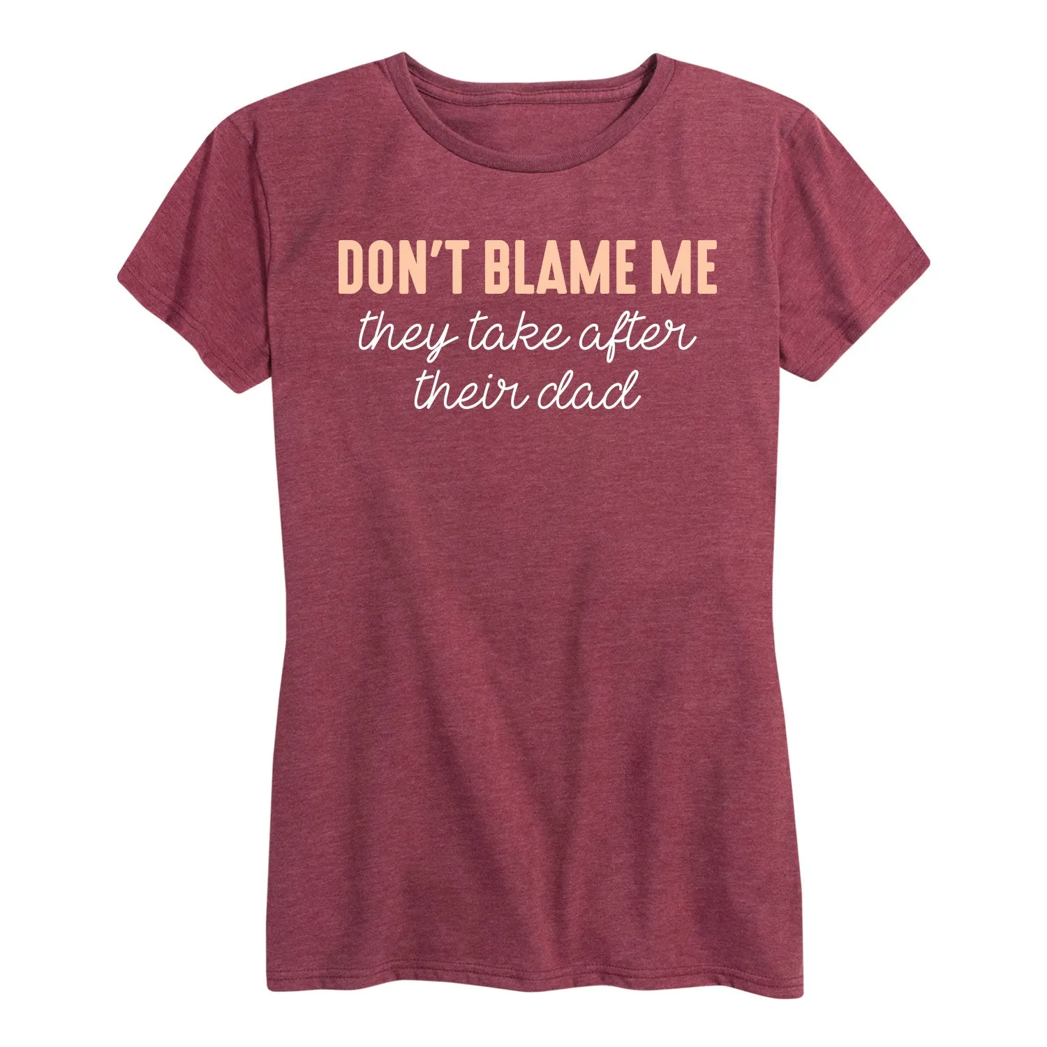 Instant Message - Don't Blame Me - Women's Short Sleeve Graphic T-Shirt sold by Zulily