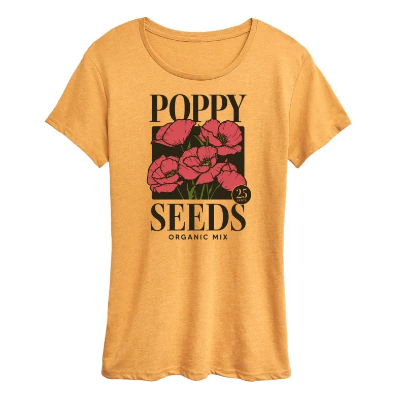 Instant Message - Poppy Seeds Organic - Women's Short Sleeve Graphic T-Shirt sold by Zulily