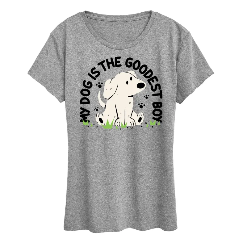 Instant Message - Goodest Boy - Women's Raglan Graphic T-Shirt made by Zulily