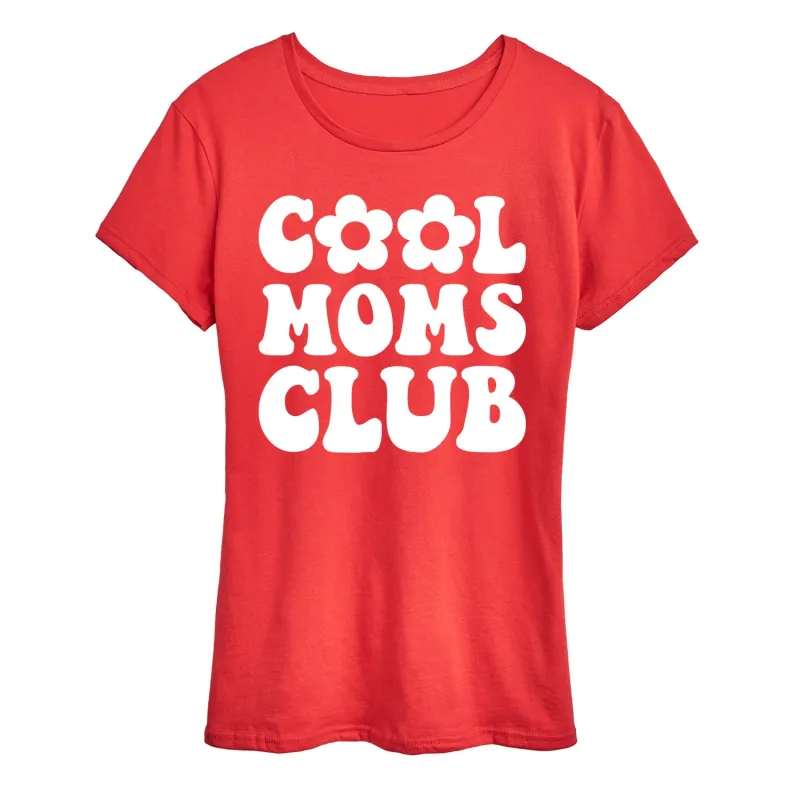 Instant Message - Cool Moms Club - Women's Short Sleeve Graphic T-Shirt sold by Zulily