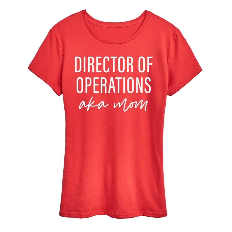 Instant Message - Director Of Operations AKA Mom - Mother's Day Gift - Women's Short Sleeve Graphic T-Shirt made by Zulily