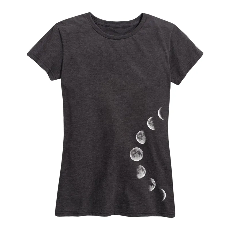 Instant Message - Moon Phases - Women's Short Sleeve Graphic T-Shirt sold by Zulily