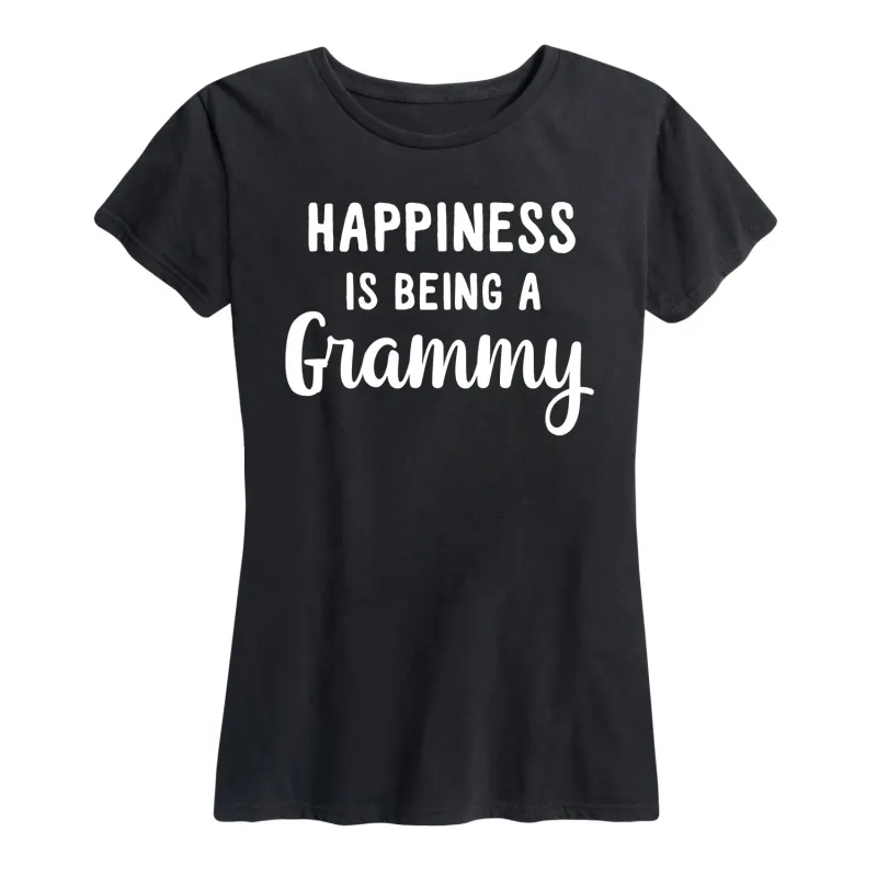 Instant Message - Happiness is Being a Grammy - Women's Short Sleeve Graphic T-shirt made by Zulily