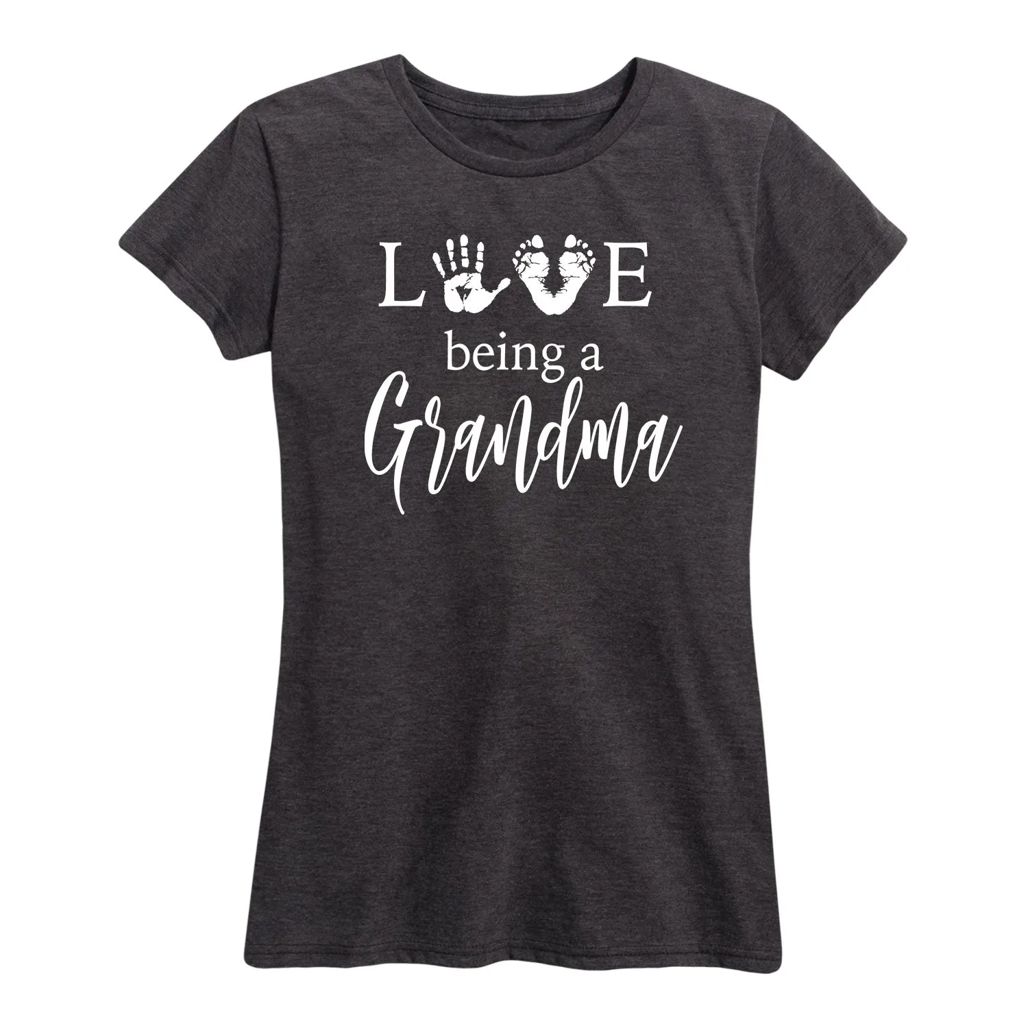 Instant Message - Love Being A Grandma - Women's Short Sleeve Graphic T-Shirt sold by Zulily