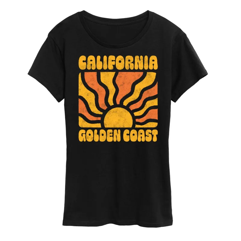 Instant Message - California Golden Coast - Women's Short Sleeve Graphic T-Shirt sold by Zulily