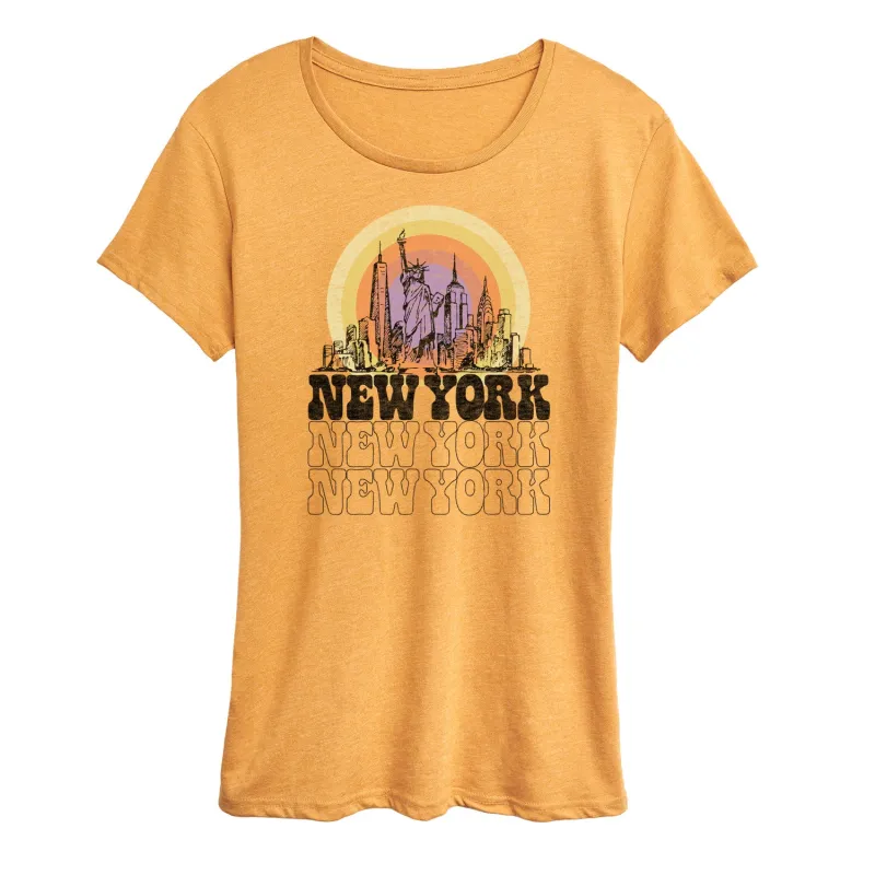 Instant Message - New York Vintage - Women's Short Sleeve Graphic T-Shirt sold by Zulily