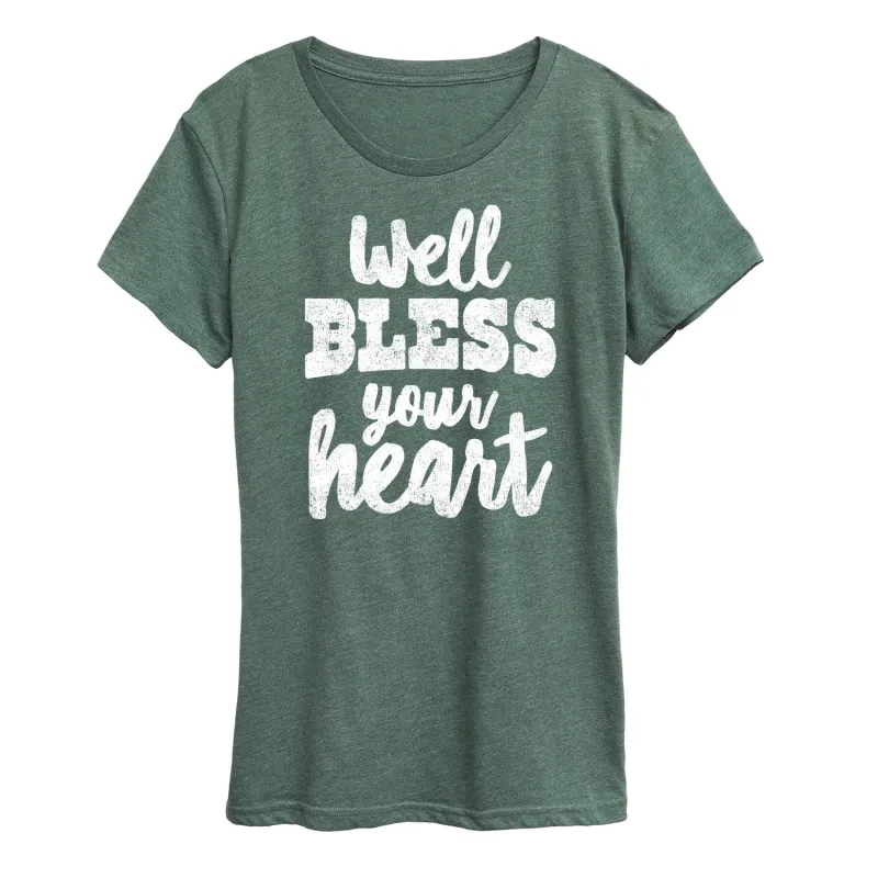 Instant Message - Well Bless Your Heart - Women's Short Sleeve Graphic T-Shirt sold by Zulily