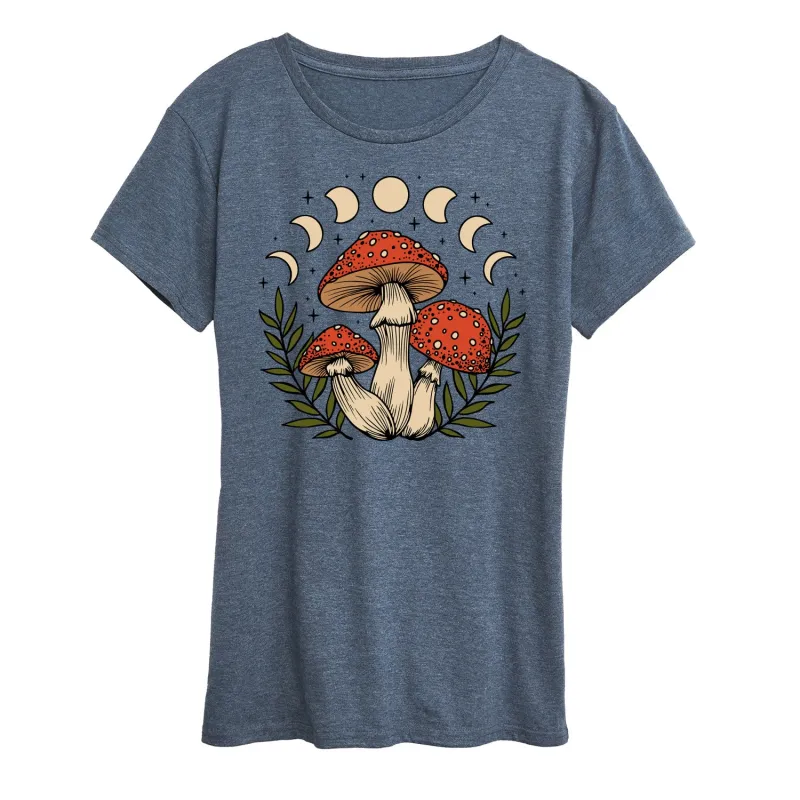 Instant Message - Fall Mushrooms - Women's Short Sleeve Graphic T-Shirt sold by Zulily