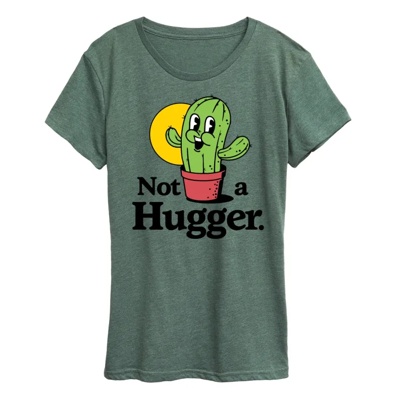 Instant Message - Inspiration - Not A Hugger - Women's Short Sleeve Graphic T-Shirt sold by Zulily