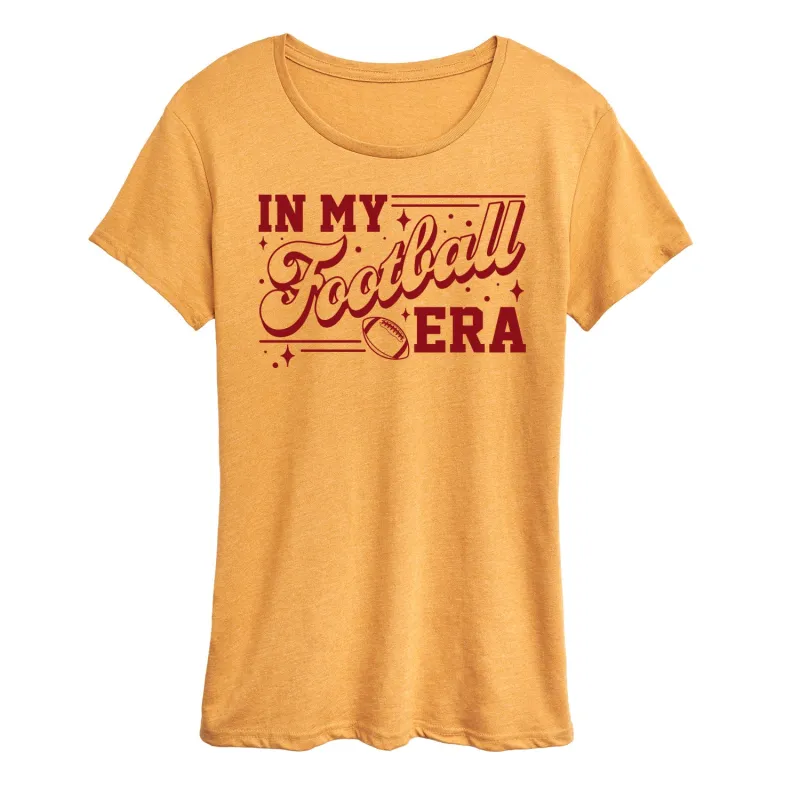 Instant Message - In My Football Era - Women's Short Sleeve Graphic T-Shirt sold by Zulily