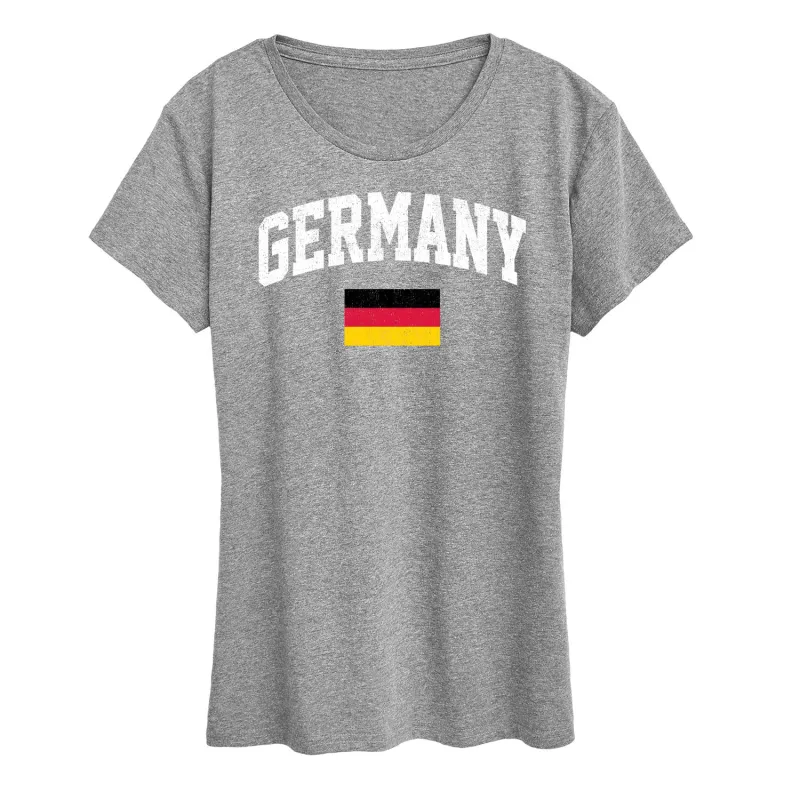 Instant Message - Germany Flag - Women's Short Sleeve Graphic T-Shirt sold by Zulily