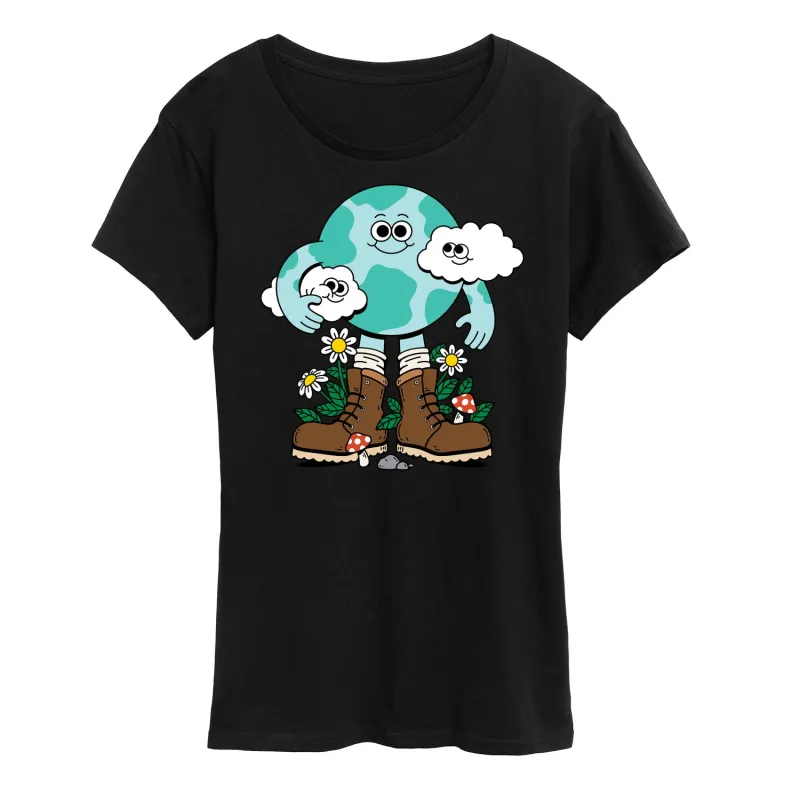 Instant Message - The Planet Is Your Friend - Women's Short Sleeve Graphic T-Shirt sold by Zulily