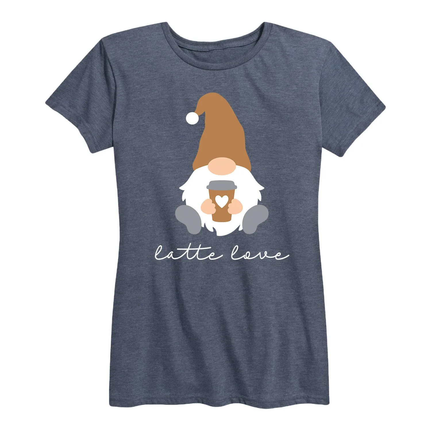 Gnome Latte Love - Women's Short Sleeve Graphic T-Shirt sold by Zulily