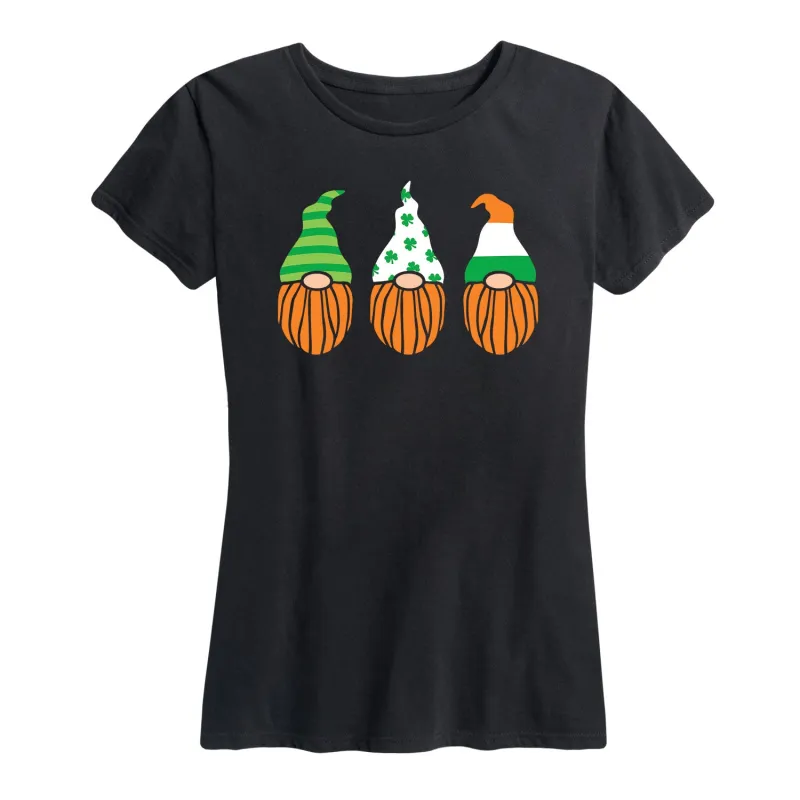 Instant Message - Irish Gnomes - Women's Short Sleeve Graphic T-Shirt sold by Zulily