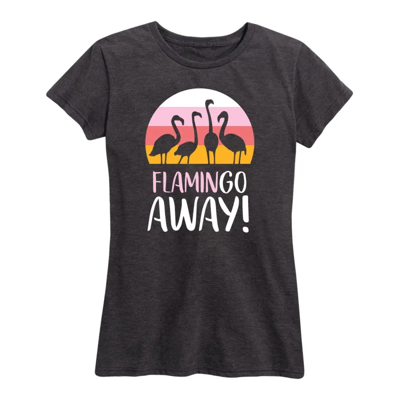 Instant Message - Flamingo Away - Women's Short Sleeve Graphic T-Shirt sold by Zulily