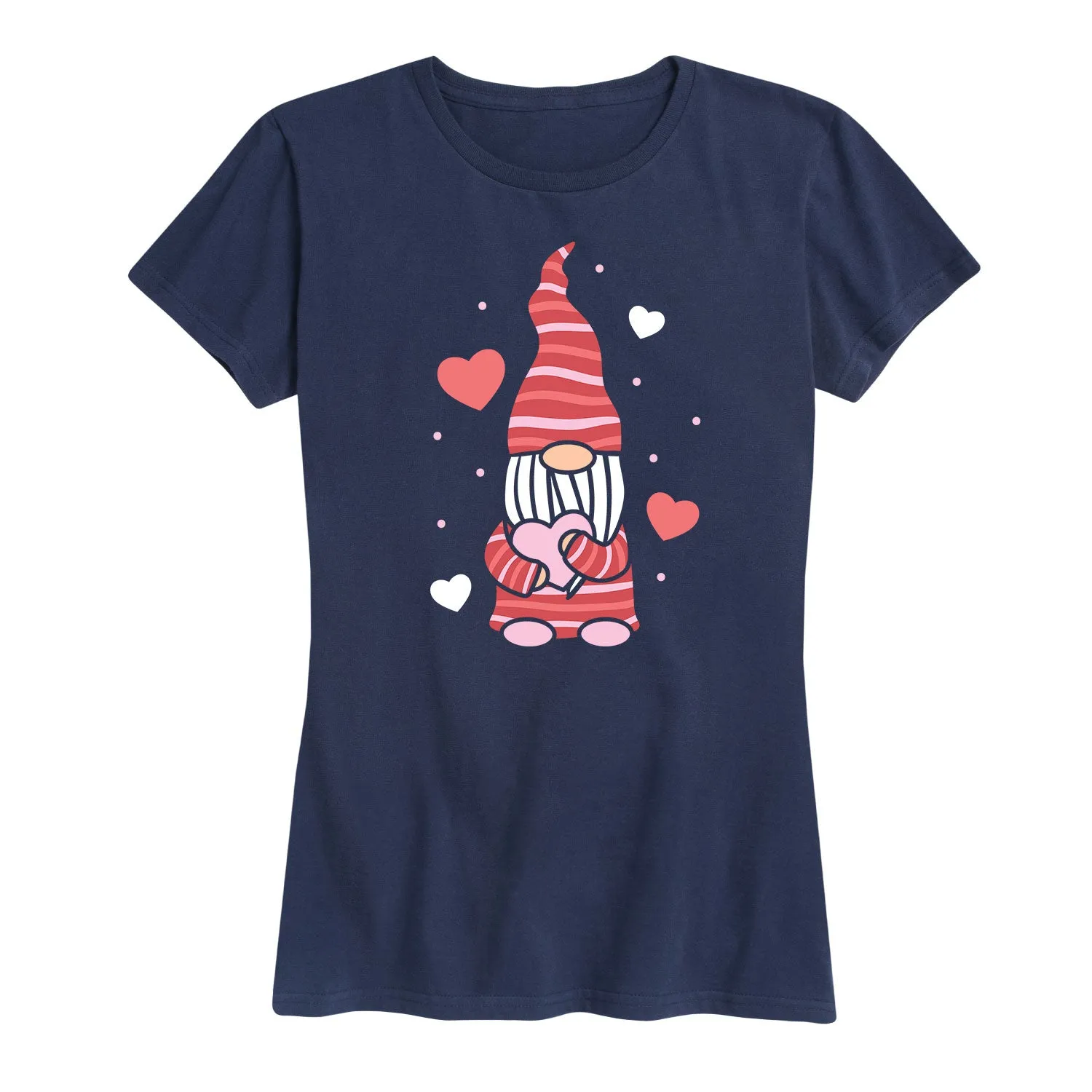 Instant Message - Valentine's Gnome - Women's Short Sleeve Graphic T-Shirt sold by Zulily