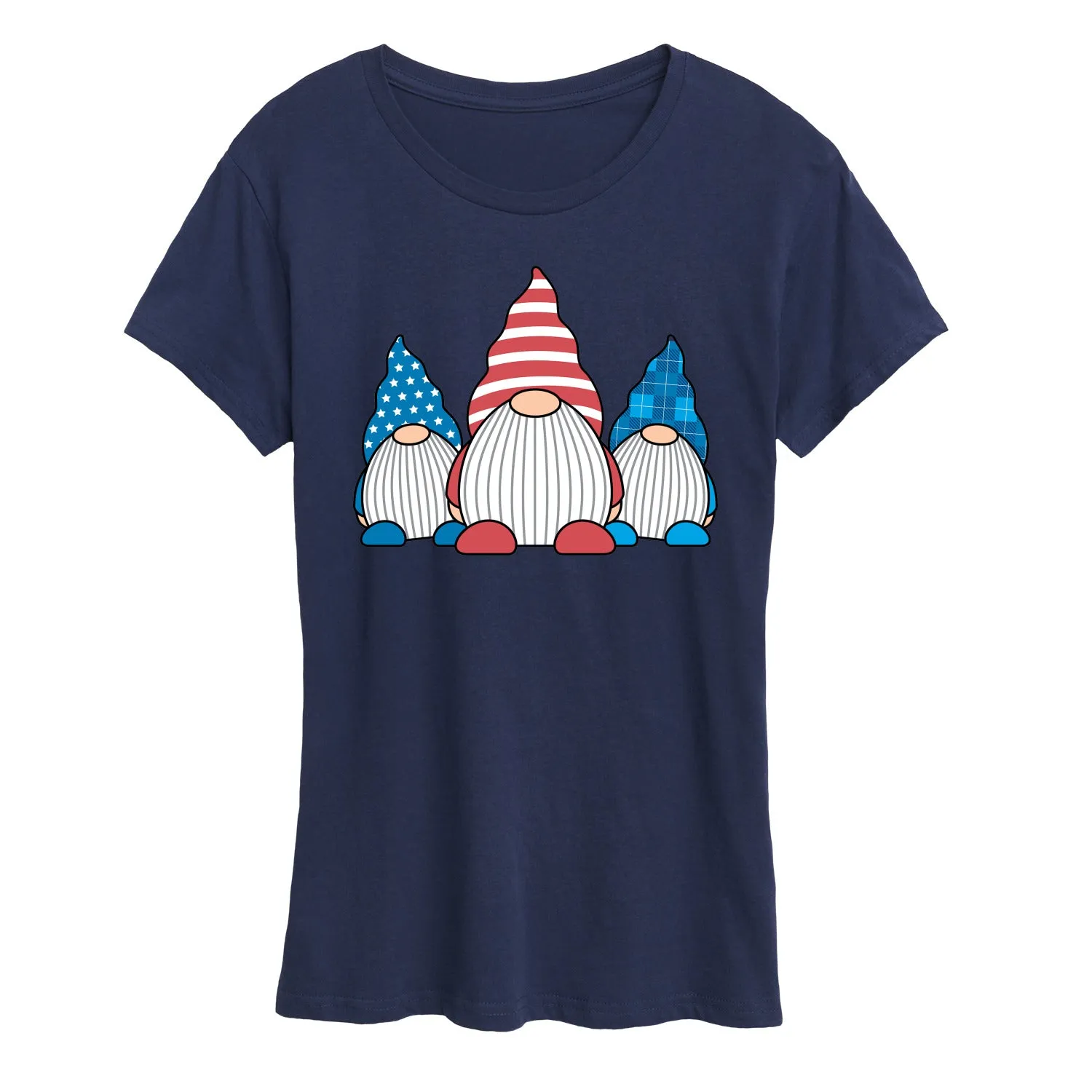 Instant Message - Patriotic Gnomes - Women's Short Sleeve Graphic T-Shirt sold by Zulily product image thumbnail 5