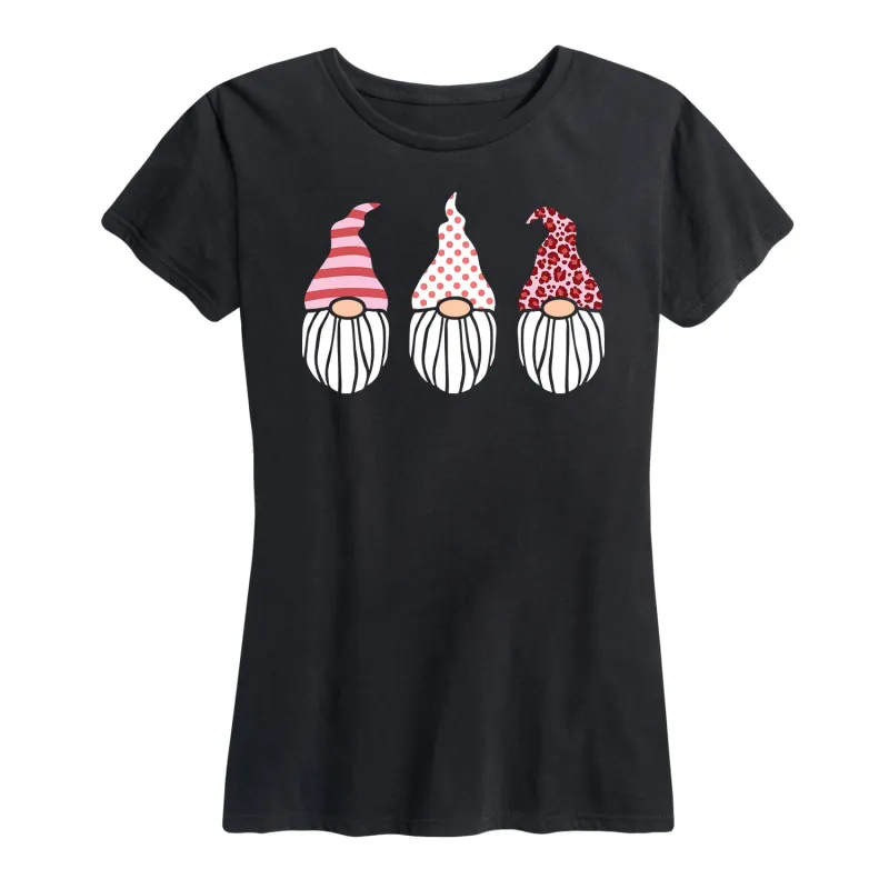 Instant Message - Valentine's Day Gnomes - Women's Short Sleeve Graphic T-Shirt sold by Zulily