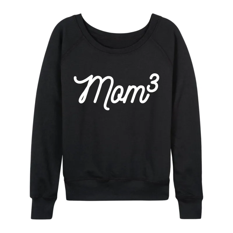 Instant Message - Mom to the 3rd Power - Women's French Terry Long Sleeve Pullover sold by Zulily