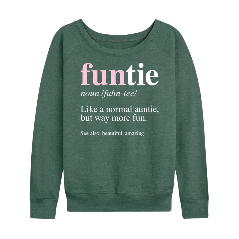 Instant Message - Funtie - Women's Lightweight French Terry Long Sleeve Shirt sold by Zulily