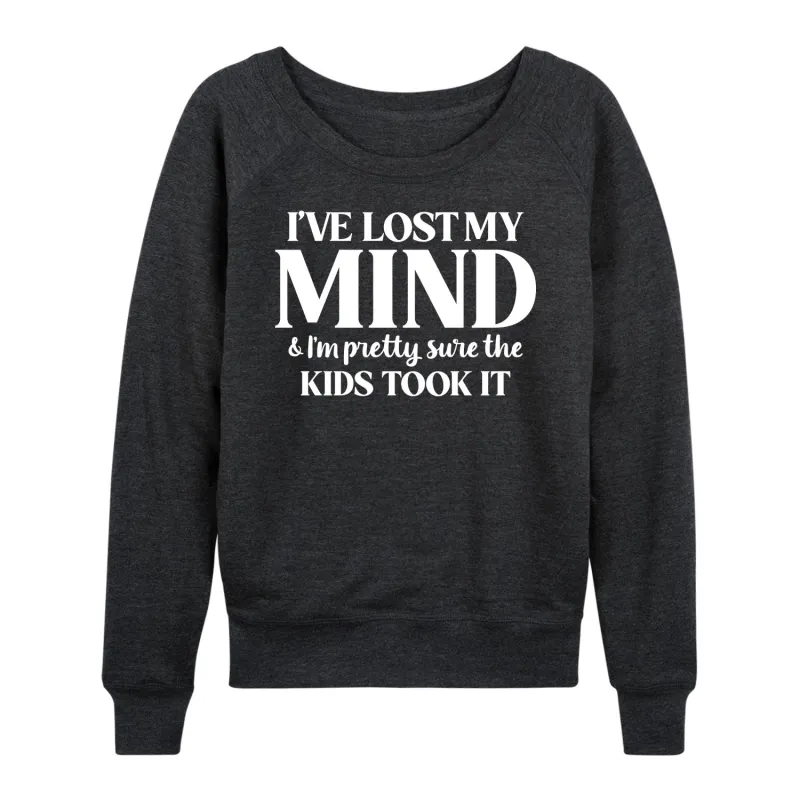 Instant Message - I've Lost My Mind - Women's Lightweight French Terry Long Sleeve Shirt sold by Zulily