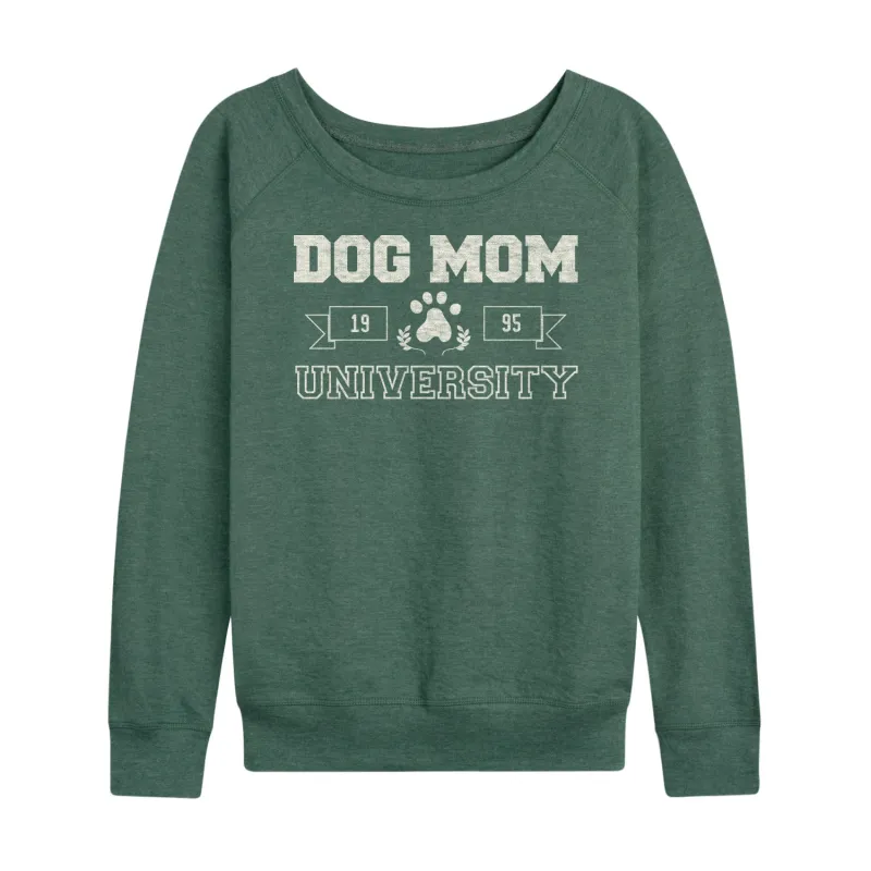 Instant Message - Dog Mom University - Ladies French Terry Long Sleeve Shirt sold by Zulily