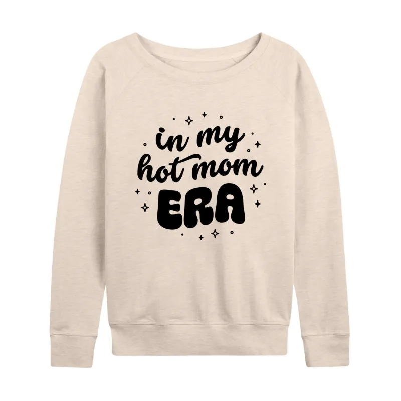 Instant Message - In My Hot Mom Era - Women's Lightweight French Terry Long Sleeve Shirt sold by Zulily