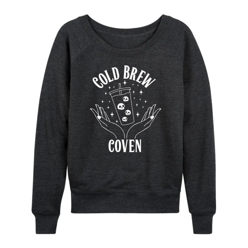 Instant Message - Cold Brew Coven - Women's Lightweight French Terry Long Sleeve Shirt sold by Zulily