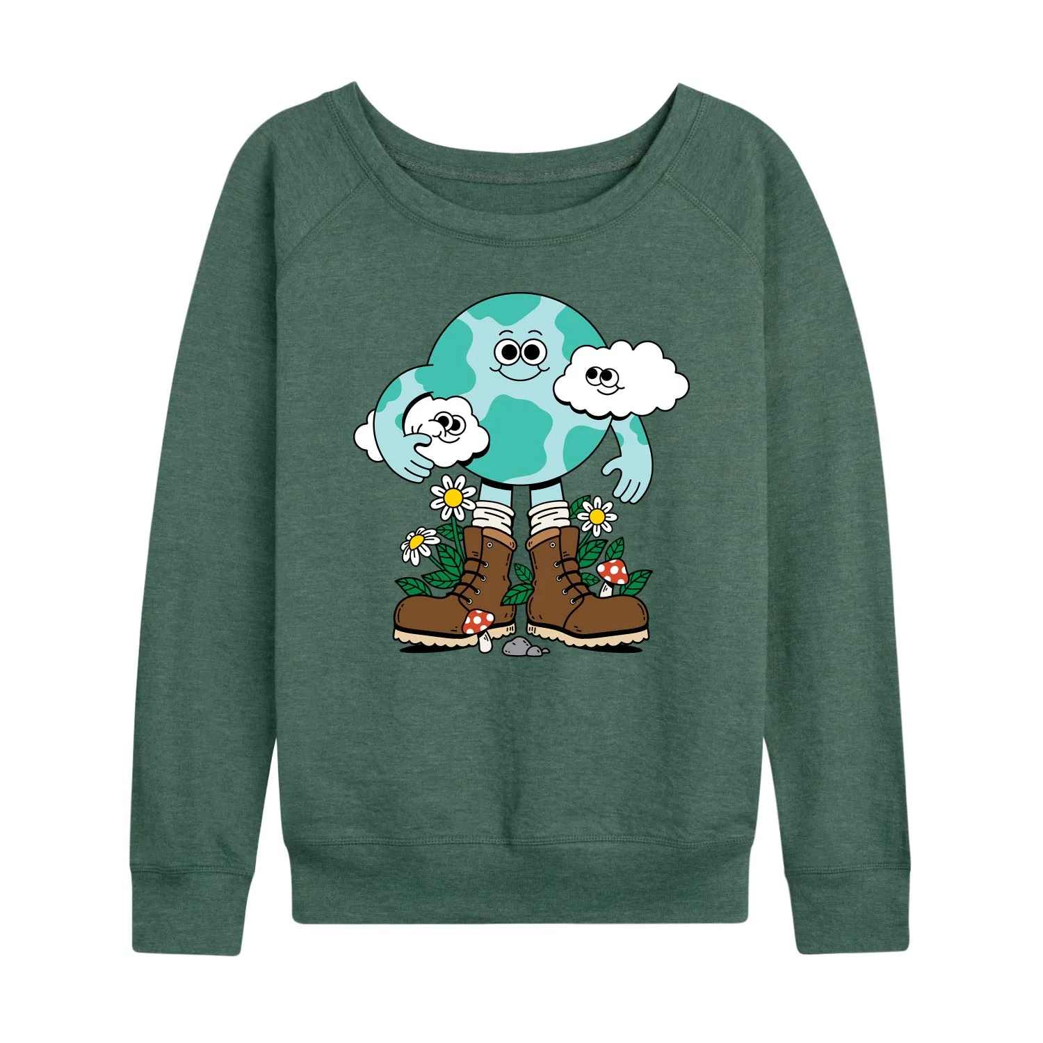 Instant Message - The Planet Is Your Friend - Women's Lightweight French Terry Long Sleeve Shirt sold by Zulily product image thumbnail 3