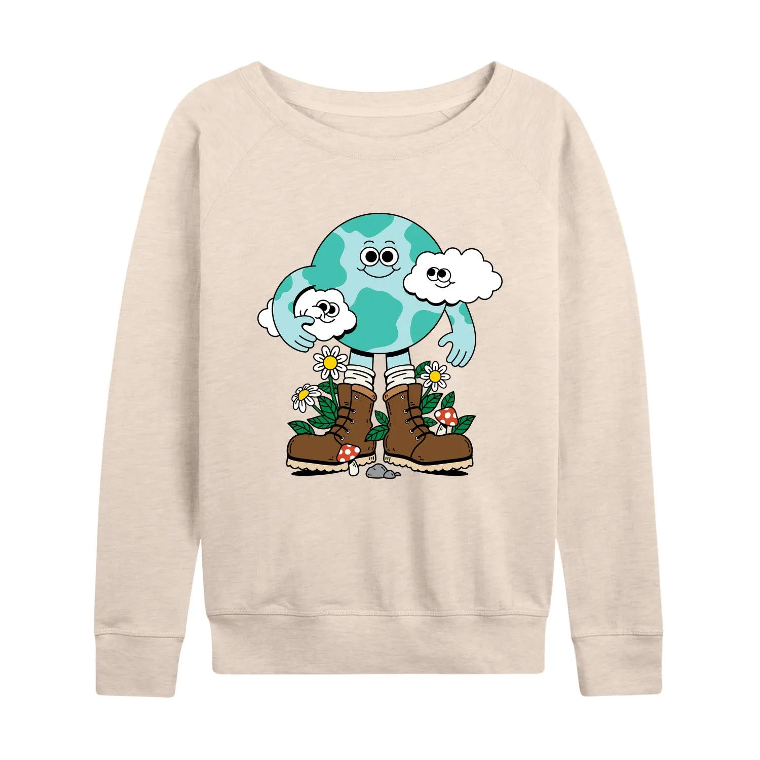 Instant Message - The Planet Is Your Friend - Women's Lightweight French Terry Long Sleeve Shirt sold by Zulily