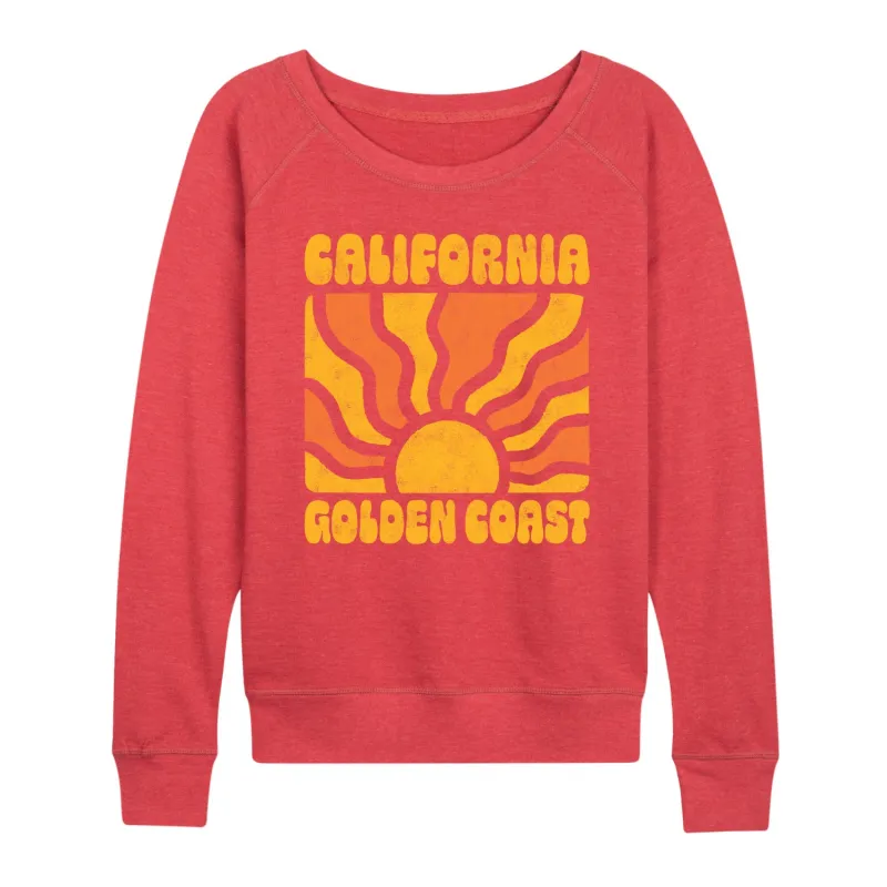 Instant Message - California Golden Coast - Women's Lightweight French Terry Long Sleeve Shirt sold by Zulily