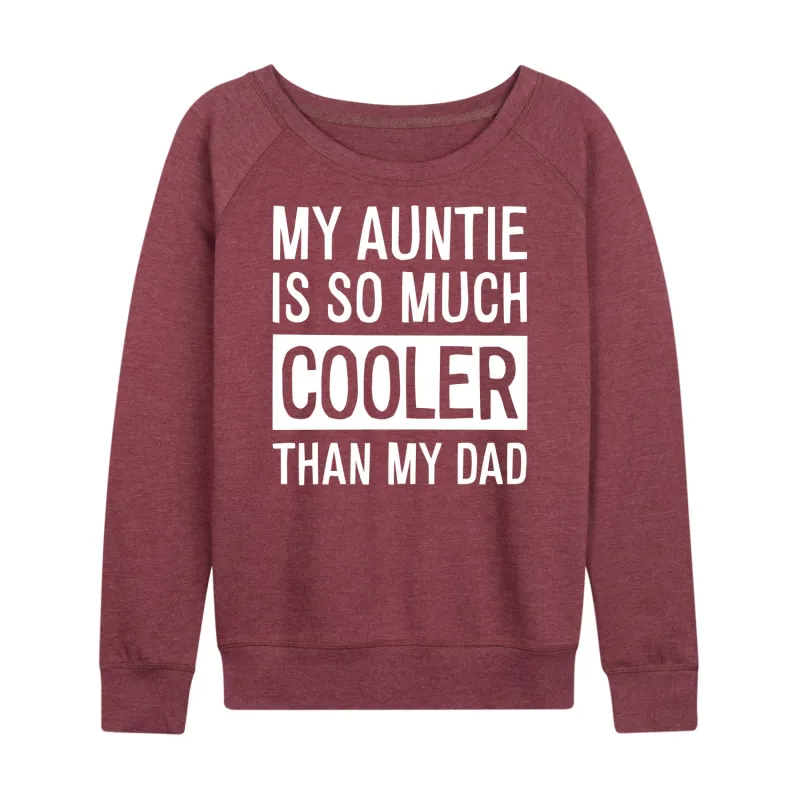 Instant Message - Cooler Than My Dad  - Women's Lightweight French Terry Long Sleeve Shirt sold by Zulily