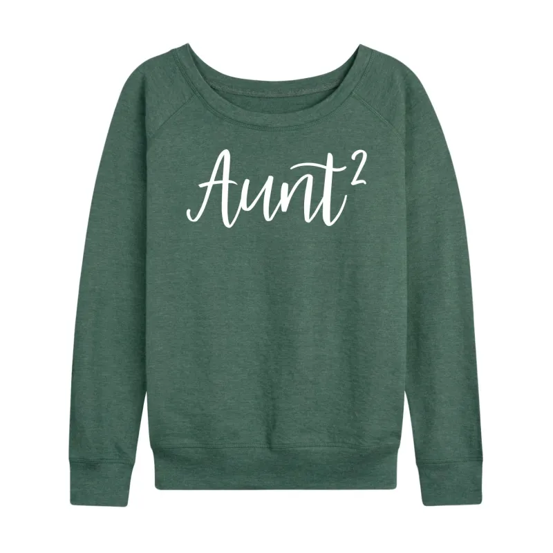 Instant Message - Aunt Squared - Women's Lightweight French Terry Long Sleeve Shirt sold by Zulily