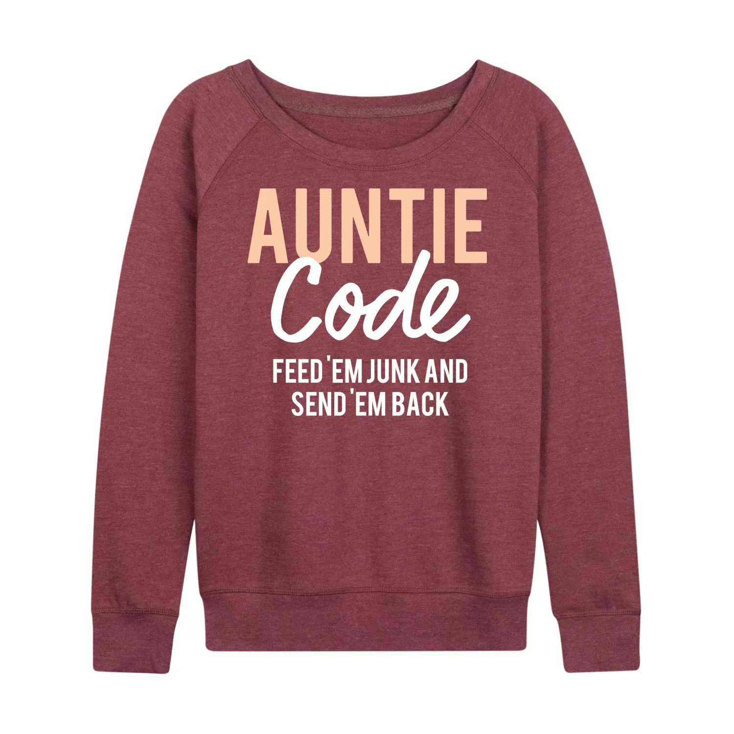 Instant Message - Auntie Code - Women's Lightweight French Terry Long Sleeve Shirt sold by Zulily product image thumbnail 5
