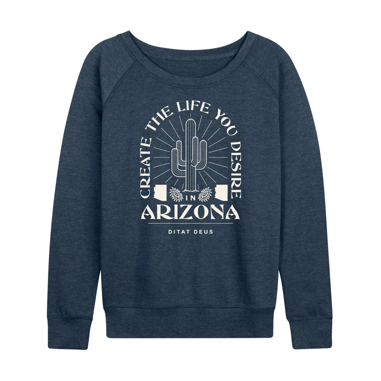 Instant Message - Create Life Arizona - Women's Lightweight French Terry Long Sleeve Shirt sold by Zulily product image thumbnail 2