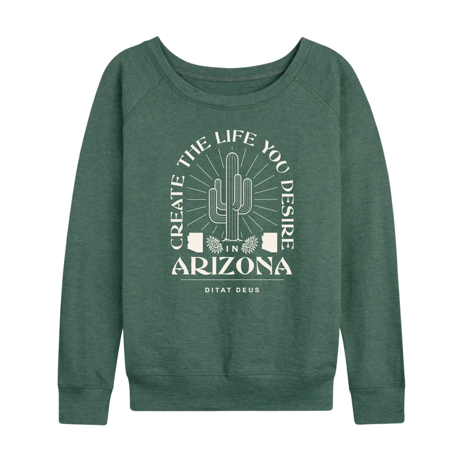 Instant Message - Create Life Arizona - Women's Lightweight French Terry Long Sleeve Shirt sold by Zulily product image thumbnail 3