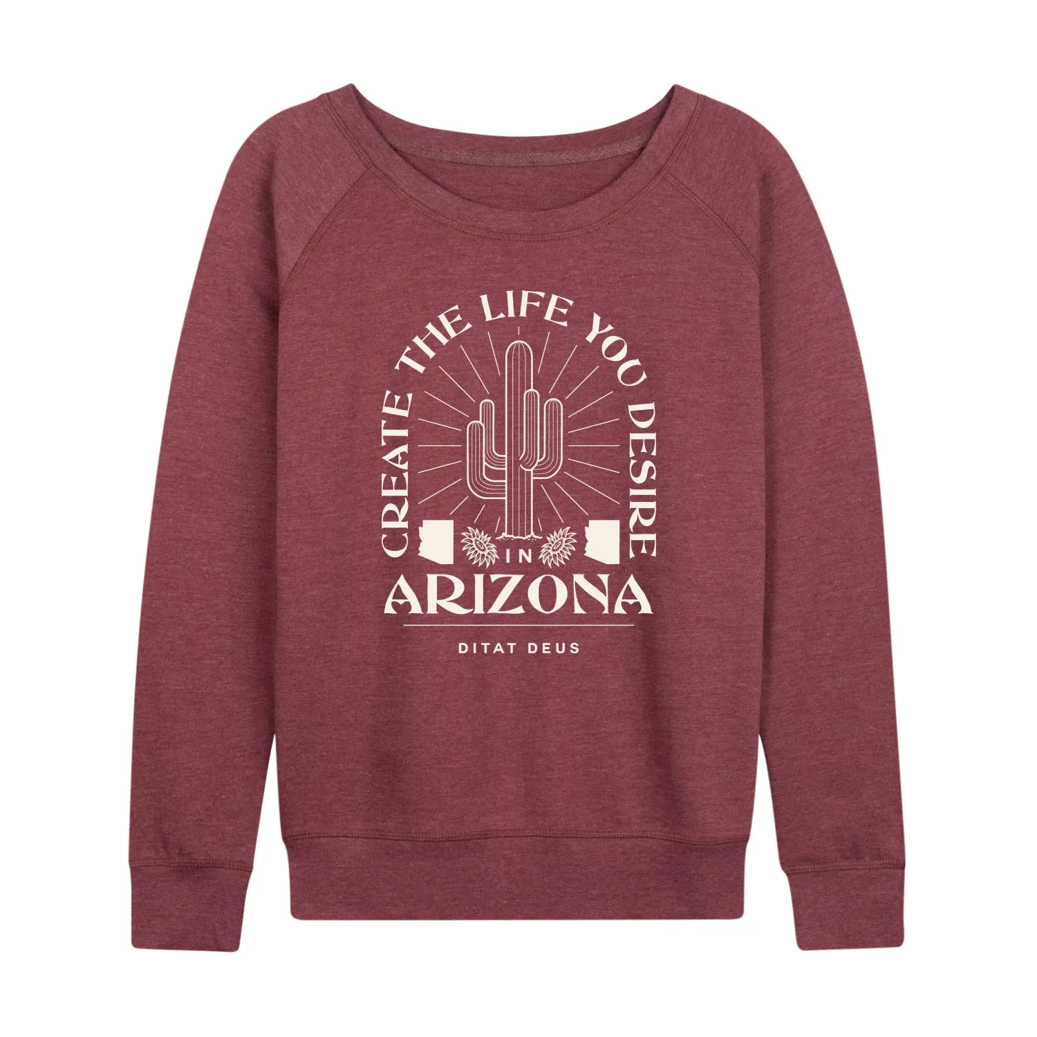 Instant Message - Create Life Arizona - Women's Lightweight French Terry Long Sleeve Shirt sold by Zulily product image thumbnail 4