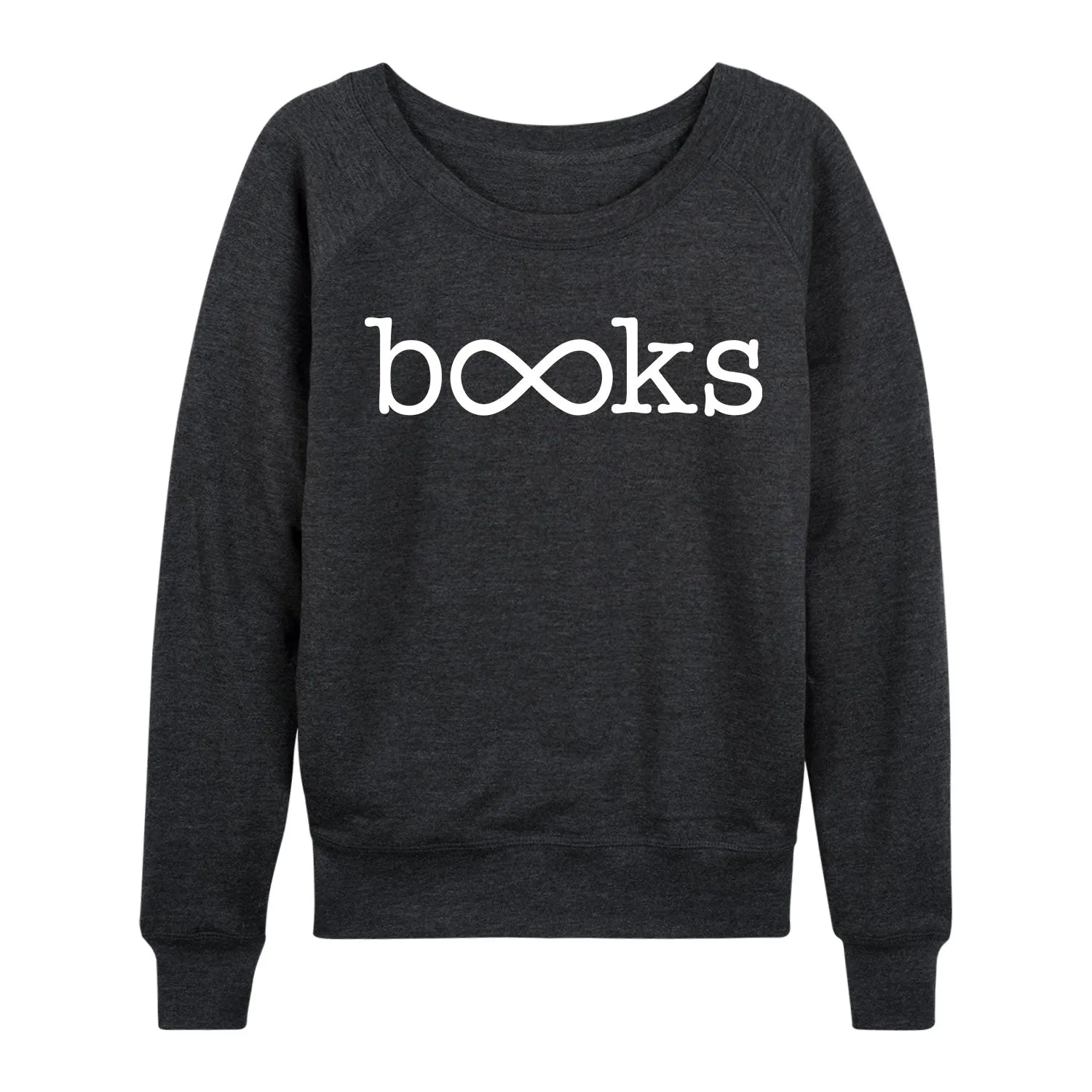 Instant Message - Infinity Books - Women's Lightweight French Terry Long Sleeve Shirt sold by Zulily