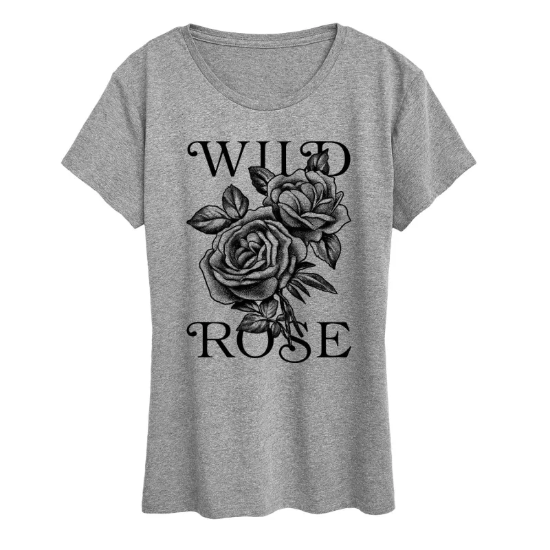 Instant Message - Wild Rose - Women's Short Sleeve Graphic T-Shirt sold by Zulily