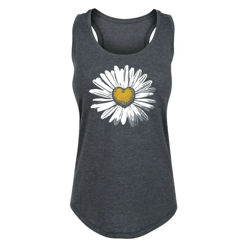 Instant Message - Daisy Heart - Women's Racerback Tank sold by Zulily