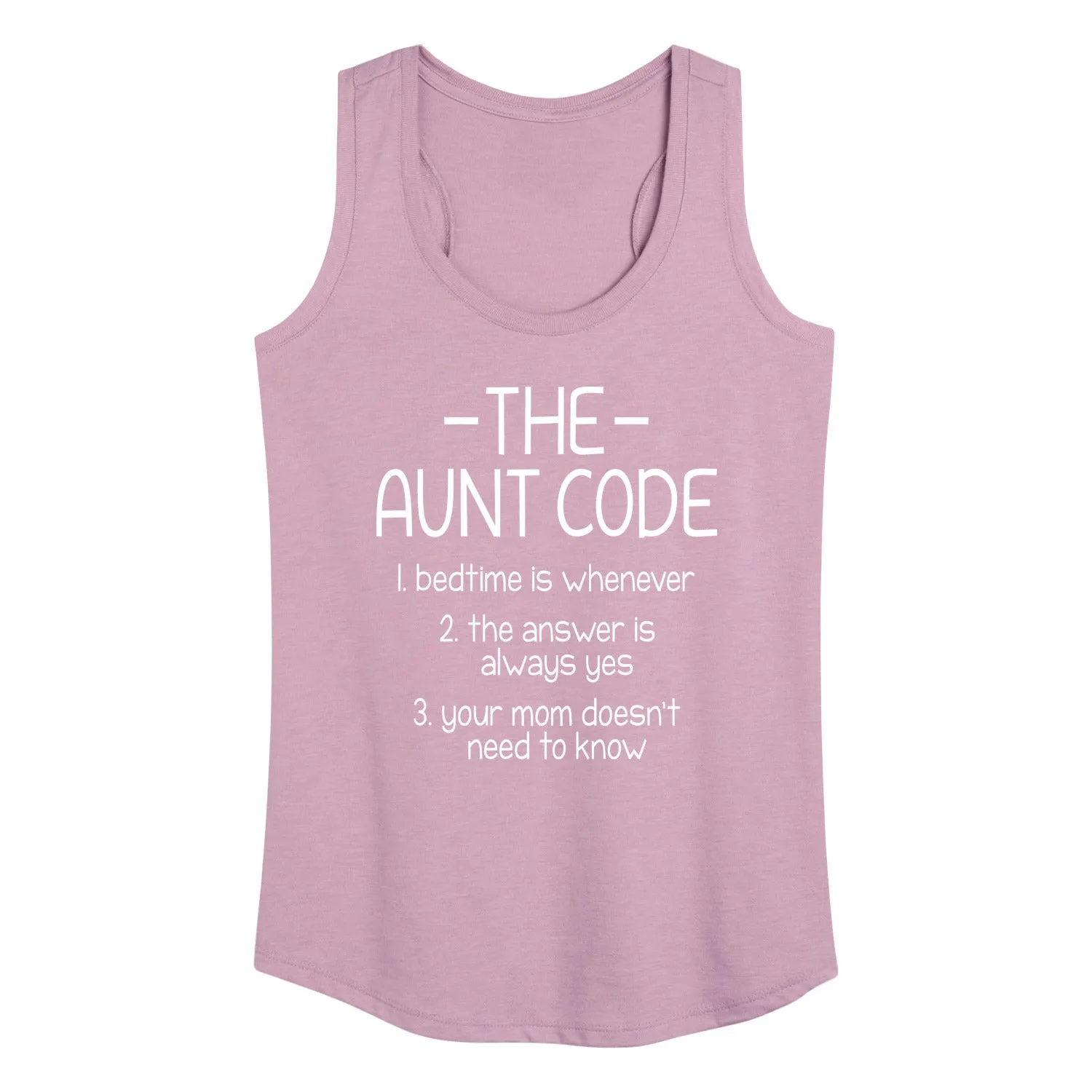 Instant Message - The Aunt Code - Women's Racerback Tank Top sold by Zulily product image thumbnail 4